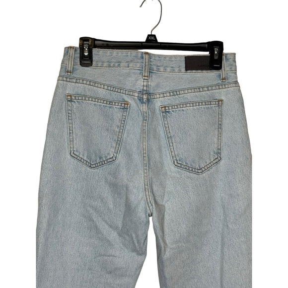 Carmar Women's Jeans Destroyed Ripped Boyfriend Denim Cotton Light Wash Blue 26 - Picture 8 of 11